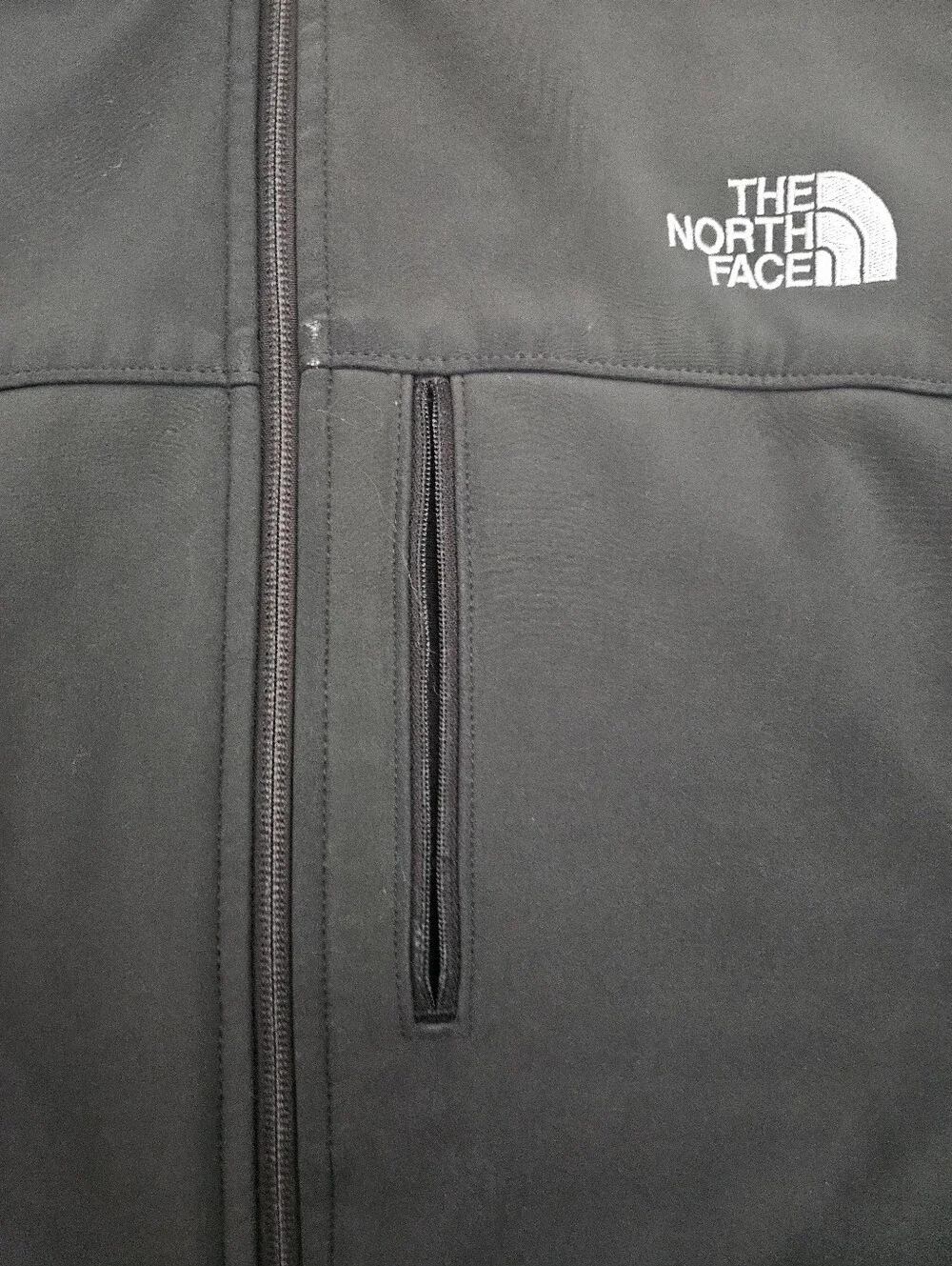 Men's The North Face Bionic Softshell Water Resistant Charcoal Vest Sz Lg *flaws